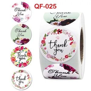 I Inch 500PCS Custom Thank You Label Sticker Roll
